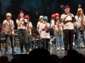 La Street Band Mazzoni suona al concerto del 6 giugno 2019 sul palco del Teatro Politeama di Prato