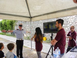 Stand della polizia municipale