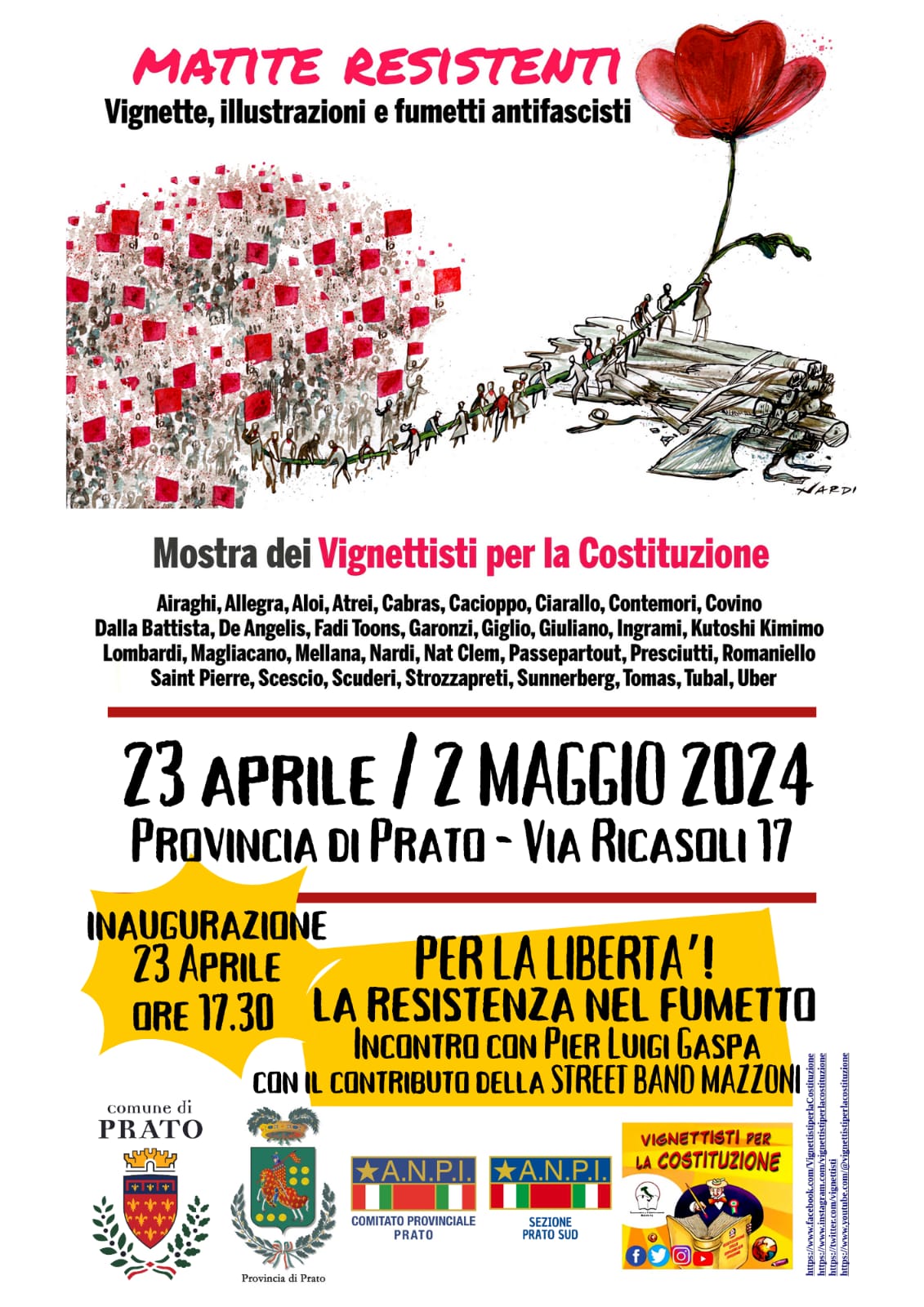 Inaugurazione Fumetti Resistenti 23 aprile 2024